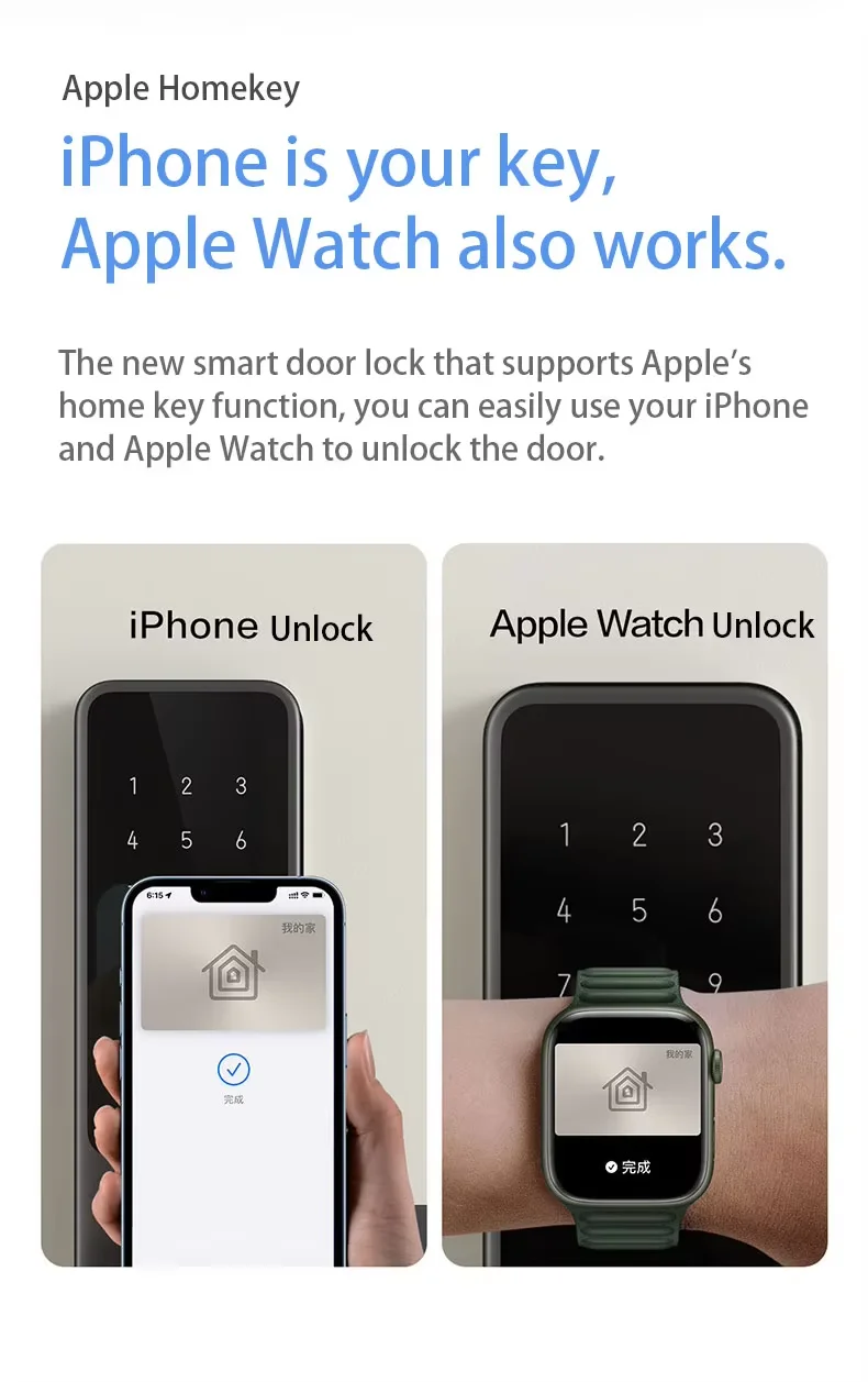 Original Aqara Zigbee Smart Door Lock A100 Pro Bluetooth 5.0 NFC Card Lock Smart Fingerprint Unlock Work with Apple Homekit