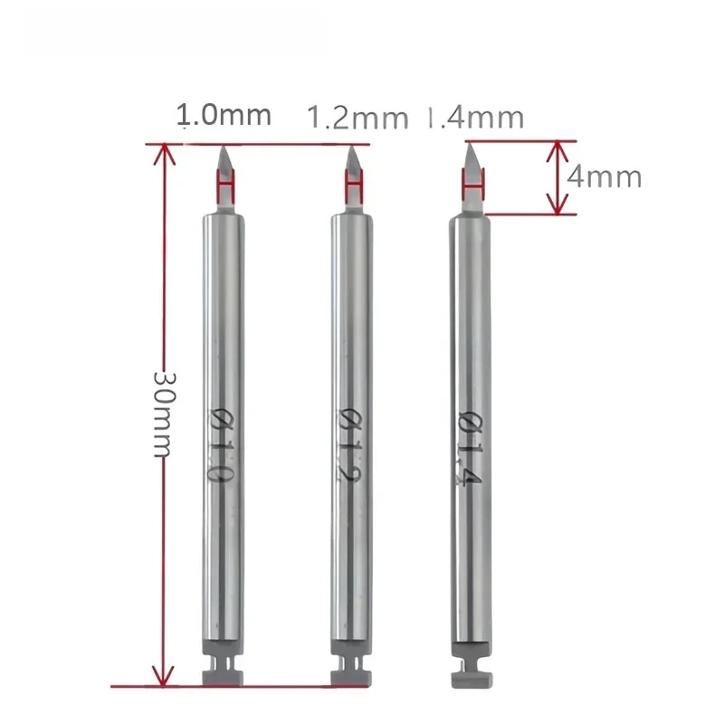 3Pcs Dental Surgical Guide Drill Kit for Implant Long Lance Pilot Burs High Speed Steel Dentist Instruments