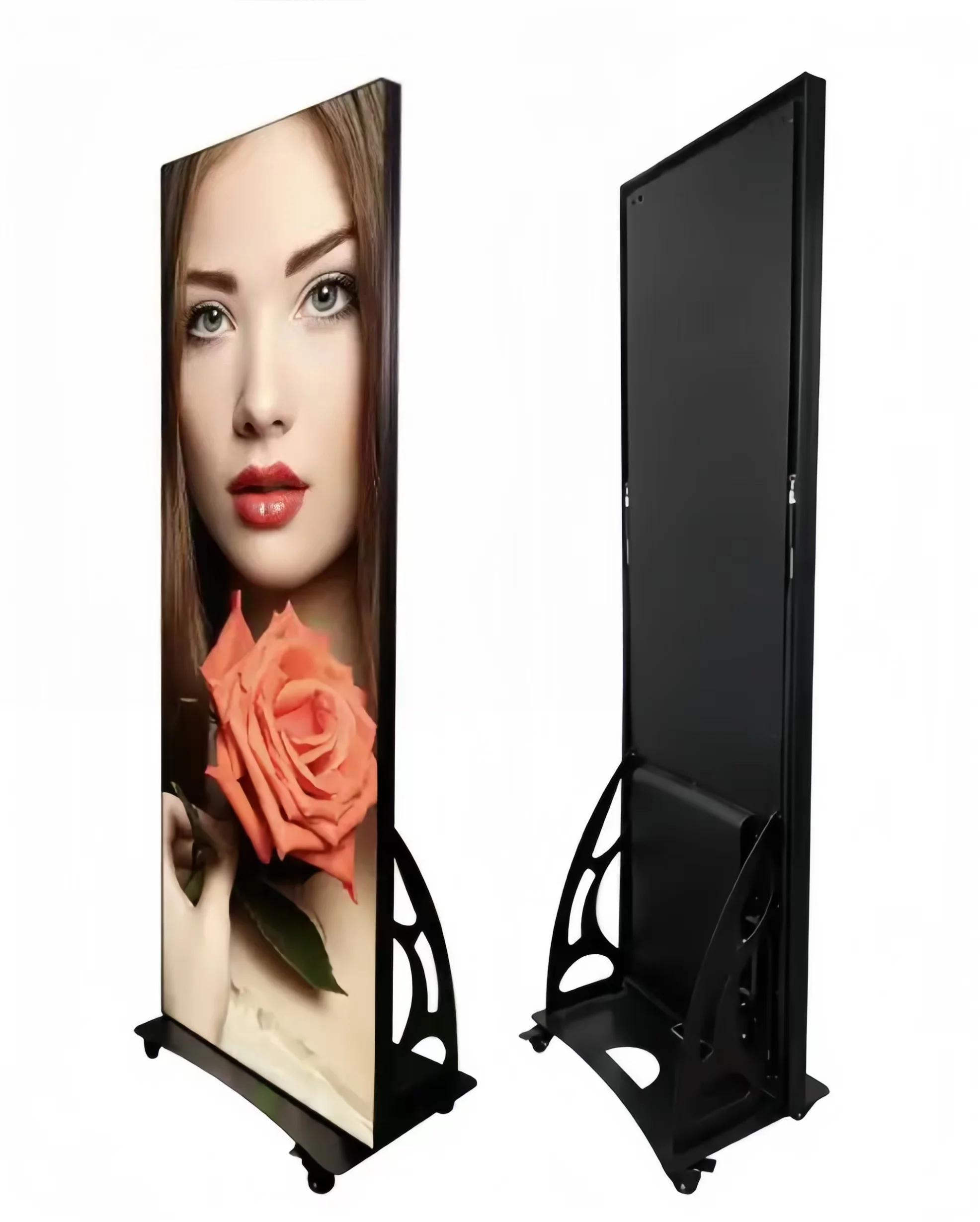 Iron Cabinet 640*1920mm Indoor P3 LED Panel Advertising LED Poster Display for Shopping Mall