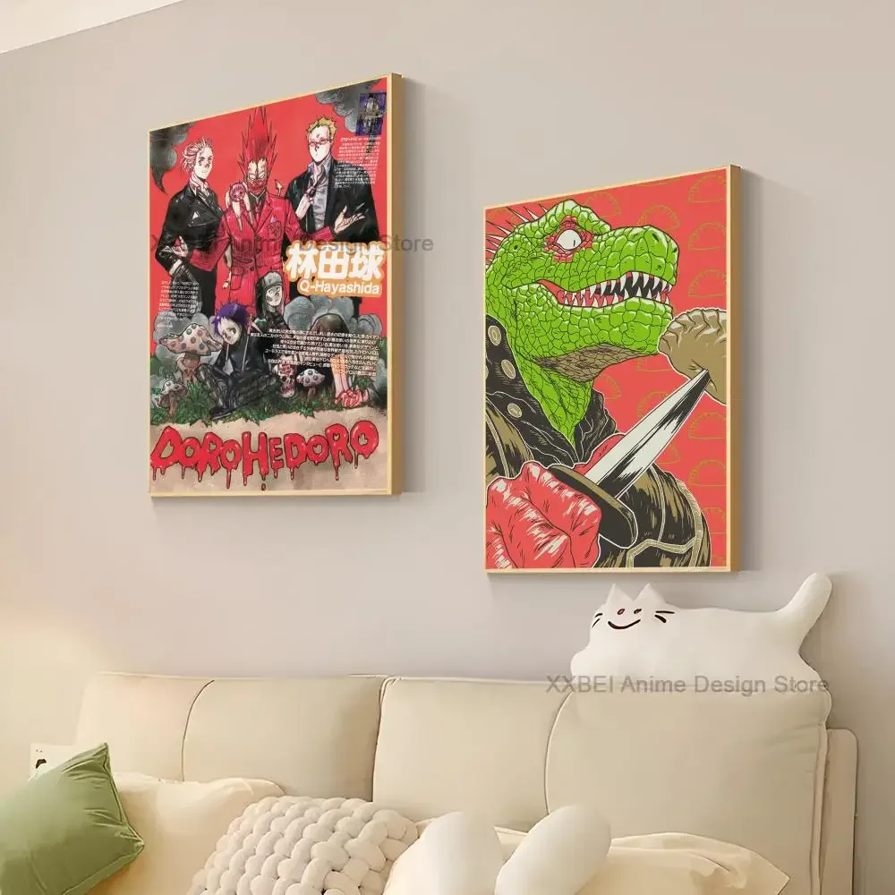 1pc Dorohedoro Anime Poster Decorative Painting Bedroom Bedside Wall Sticker Living Room Cafe Entrance Modern Art Decoration