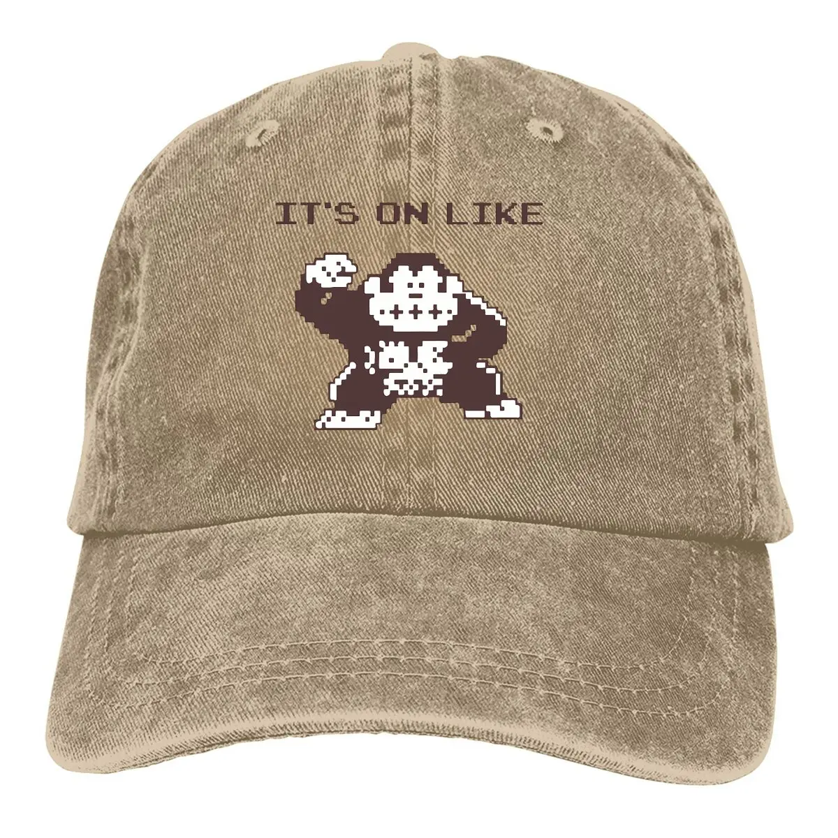 It's On Like Vintage 80s Gaming Baseball Caps Peaked Cap Donkey Kong Game Sun Shade Hats for Men