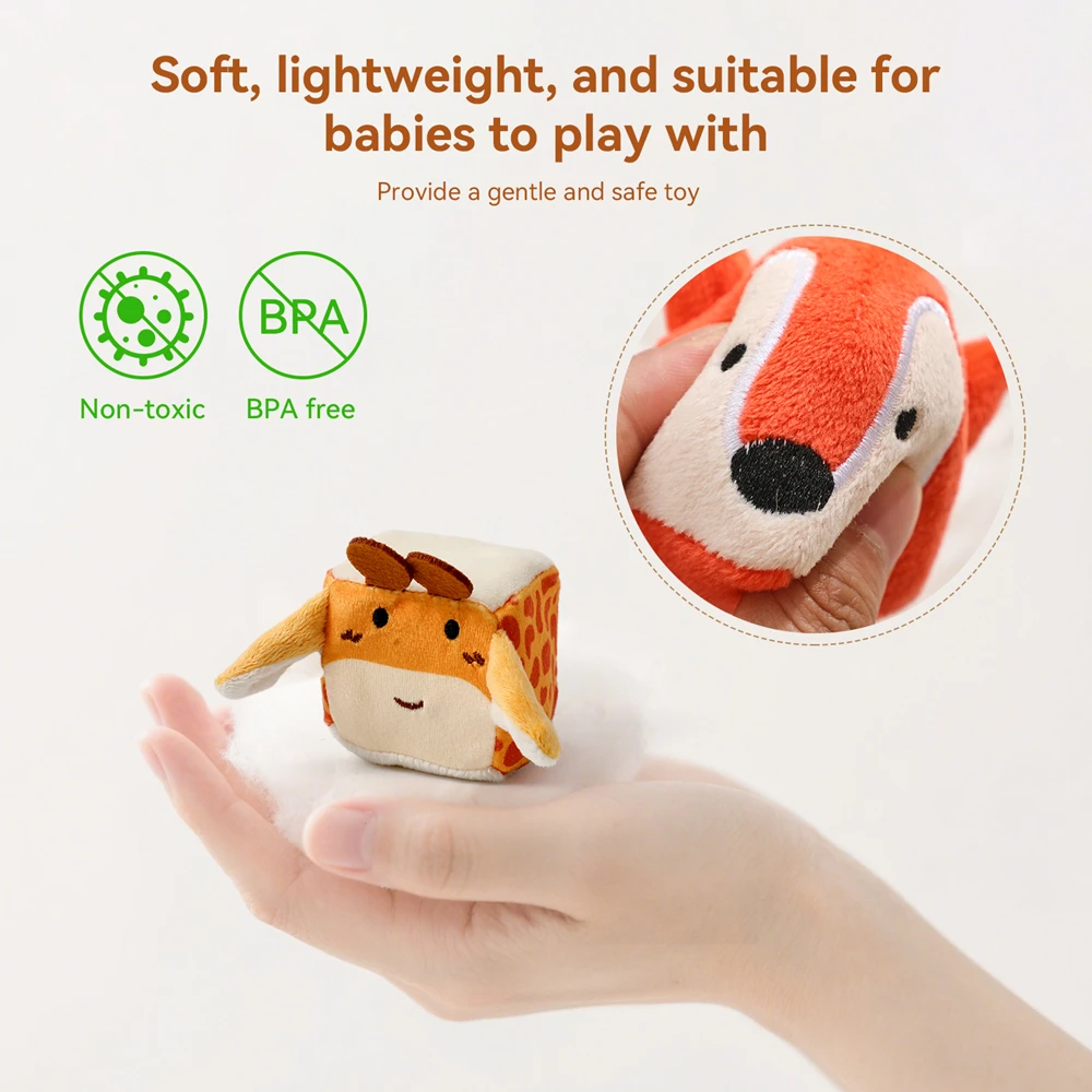 Frühjahrssaison Sonderangebot: Weiche Bauernhoftiere Musik-Touch-Sensorik-Spielzeugbox, Magisches Haus zur Entwicklung der Fingerpräzision bei Babys – Detail 3