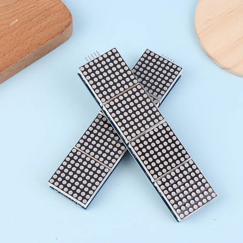 MAX7219 Modulo a matrice di punti Modulo microcontrollore di controllo LH 4 in 1 Strumenti di visualizzazione