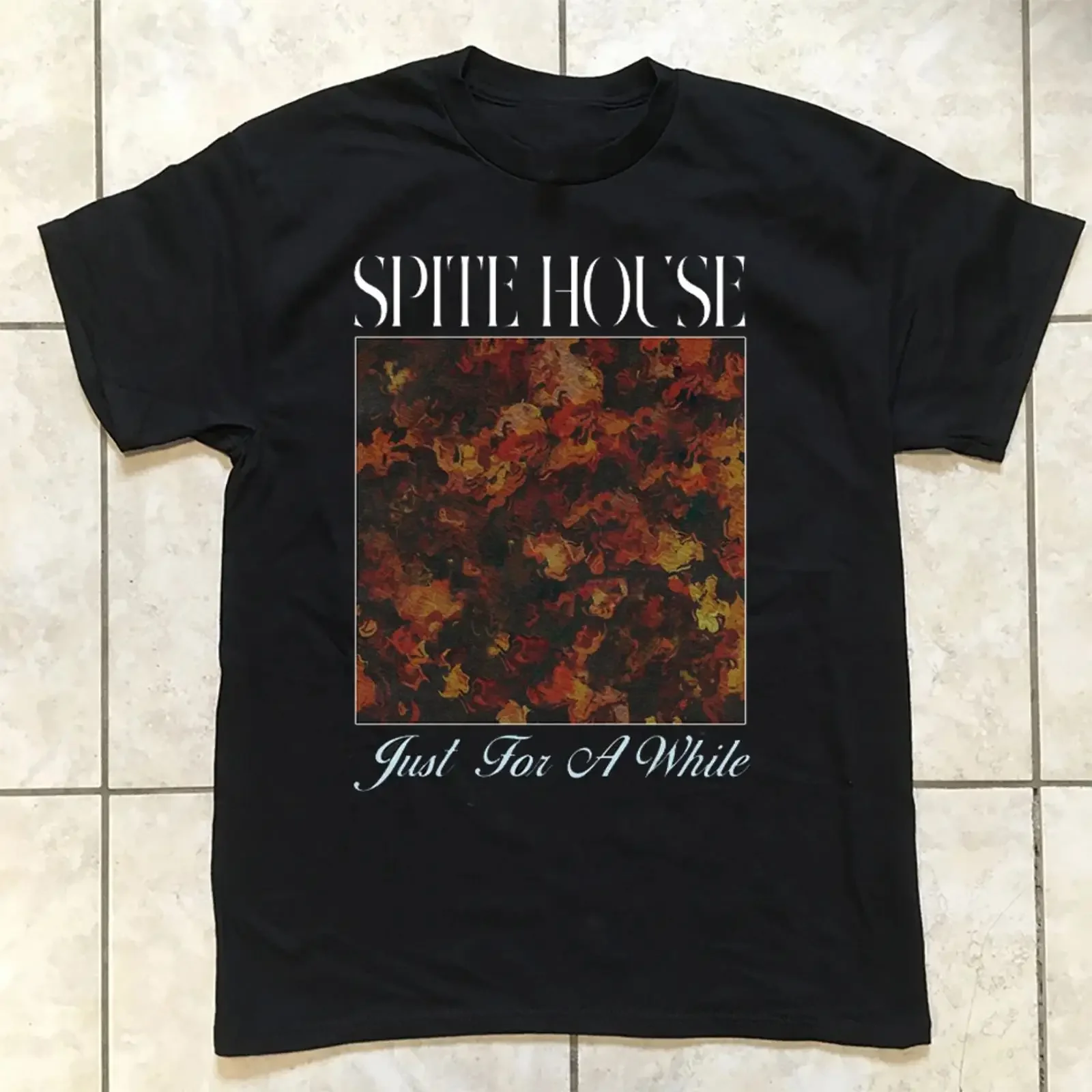 SPITE HOUSE Just For A While Album T Shirt All Size S 5XL KK348 vintage Washed Stretched Unisex Casual Stylish Breathable