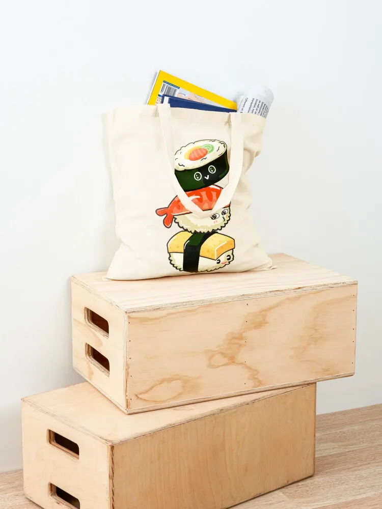 Sushi kawaii Tote Bag shopping trolley bag university shopper bag shopping Canvas