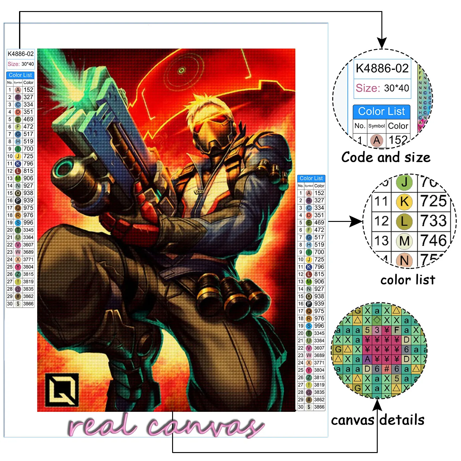 Game Overwatch Diamond Painting Full 5D DIY Diamond Art Mosaic Embroidery Cross Stitch Kit Home Decor ,алмазная мозаика на подра