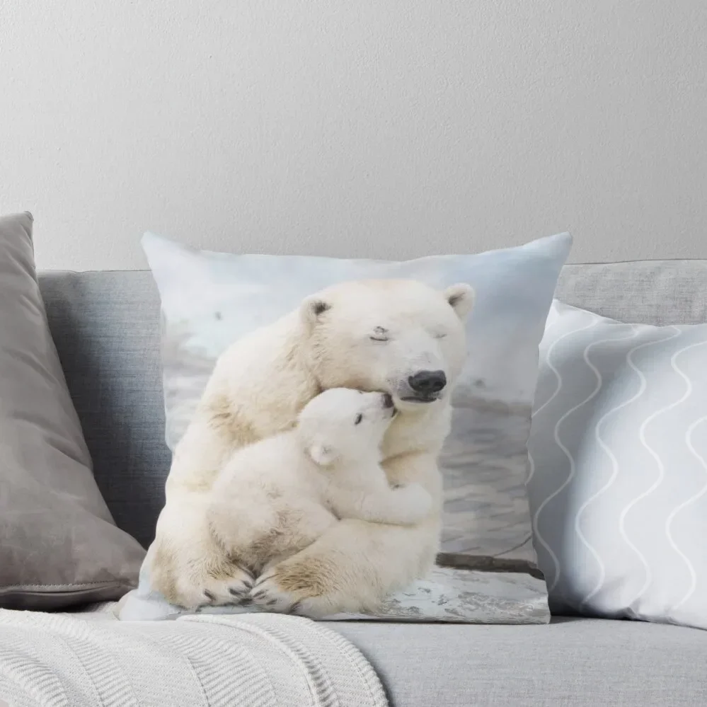 

Polar Bear and baby Throw Pillow sleeping pillows Decorative Sofa Cushions Cushions For Decorative Sofa Pillow