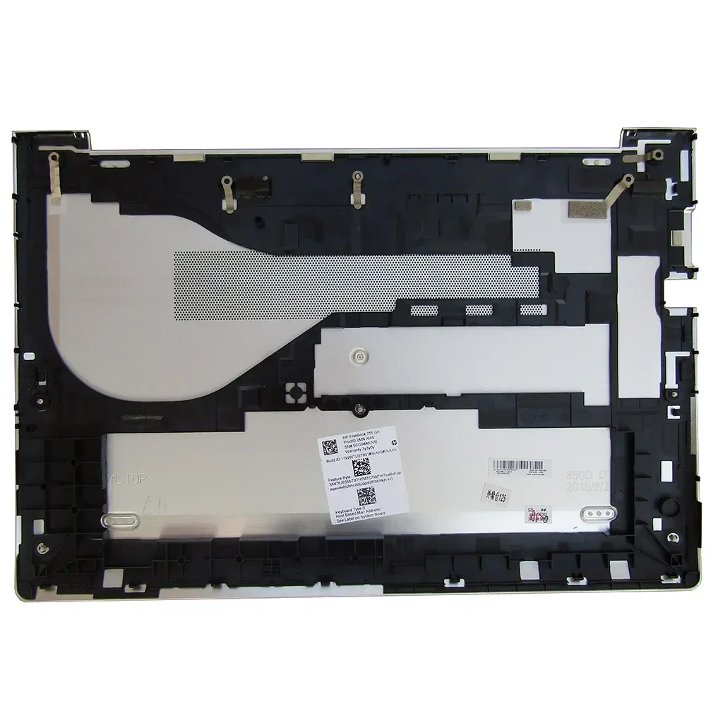 Imagem -03 - Tampa Traseira Voltar Case Top para hp Elitebook Moldura Palmrest Tampa Inferior da Caixa Dobradiça Habitação 755 850 g5 L14360001 L17378-001 Novo