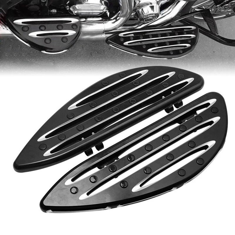 Driver Stretched Floorboards Foot Boards For  Touring Softail Dyna Fatboy Parts Accessories