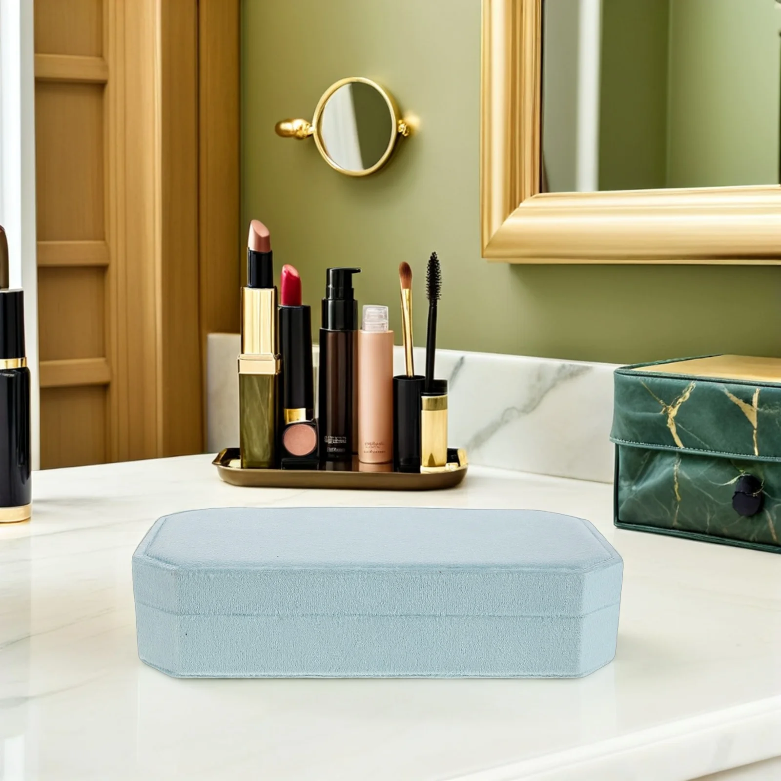 

Ящик для хранения ювелирных изделий, многослойный органайзер большой емкости, портативный дорожный витрина, элегантный органайзер для ювелирных изделий