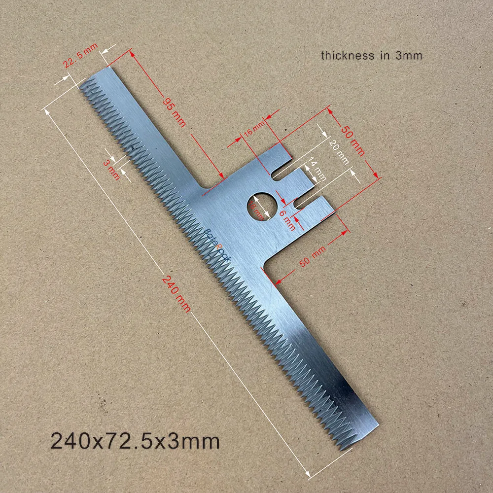 Cusom Made Products BateRpak  Horizontal Sealing Machine Blade,Vertical Packing Machine Knife,1PCS Price