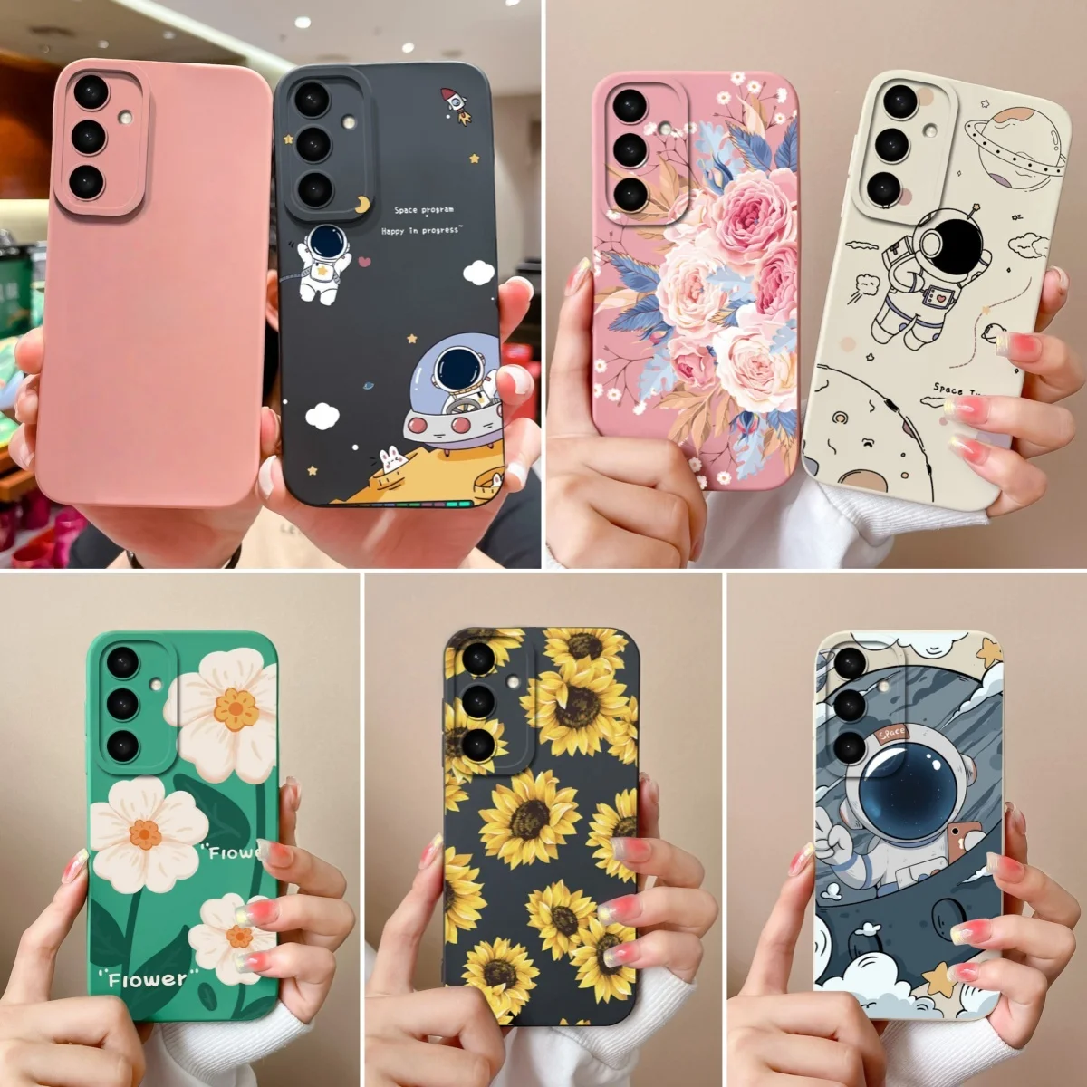 حافظة لهاتف سامسونج جالاكسي S24 FE مطلية بالحلوى غطاء خلفي لحماية الكاميرا لهاتف جالاكسي S 24 S24FE غطاء هاتف من السيليكون السائل كابا #1