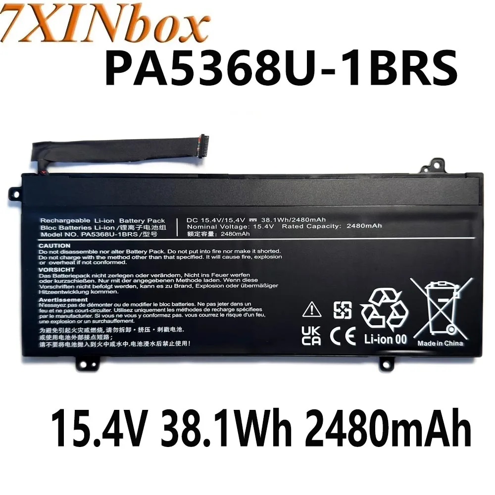 7XINbox NEW PA5368U-1BRS 15.4V 38.1Wh 2480mAh Laptop Battery For Toshiba Dynabook Satellite Pro L50-G series 41CP6/47/61
