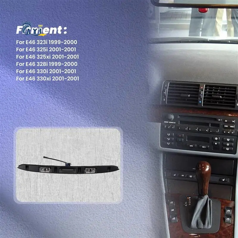 

AY03-черная ручка крышки багажника автомобиля с кнопкой ключа для BMW E46 325I 323I 328I 51137171699