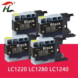 Cartucho de tinta negra para impresora Brother LC1280, LC1240, LC1220, MFC-J6710DW, MFC-J6910DW, MFC-J430W, MFC-J835DW