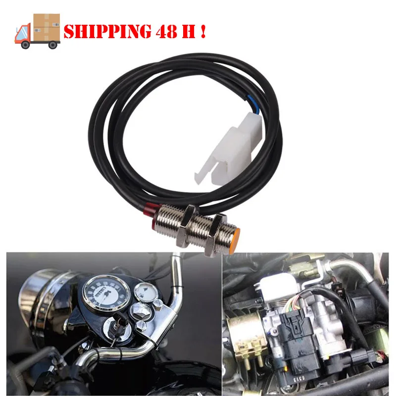 

Motorcycle speedometer tachometer sensor odometer sensor 1X sensor wire cable 2X magnet for dirt bike scooter ATV