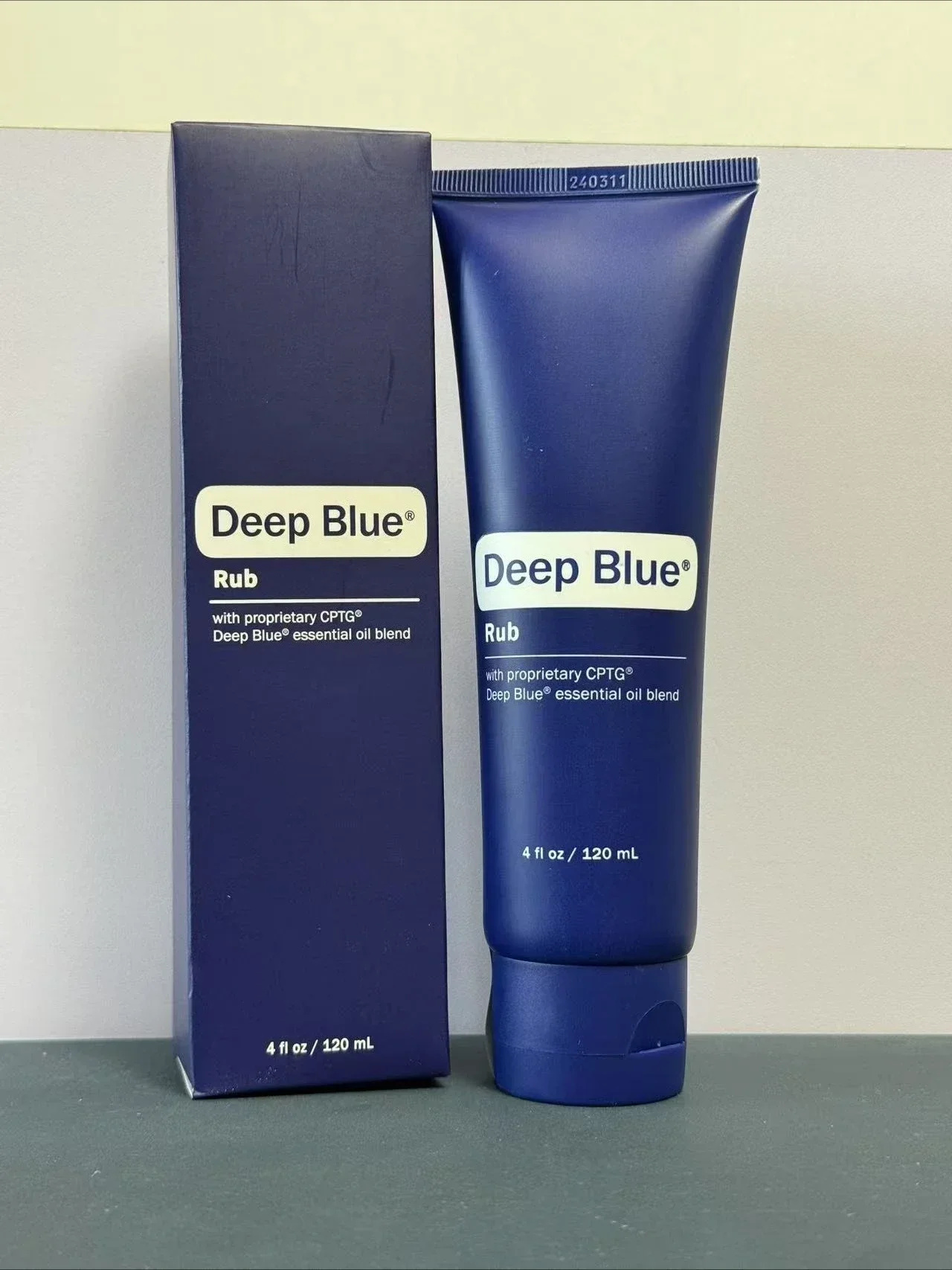 Nova caixa melhor venda creme azul profundo esfregar doterra com cptg proprietário mistura de óleo essencial azul profundo 120ml pg001