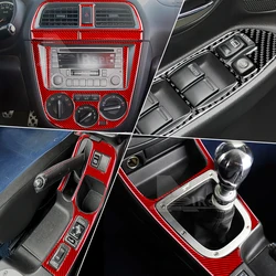 Real Soft Carbon Fiber Sticker For Subaru Impreza STI 2002 2003 2004 Car Interior Accessories Central Control Multimedia Panel