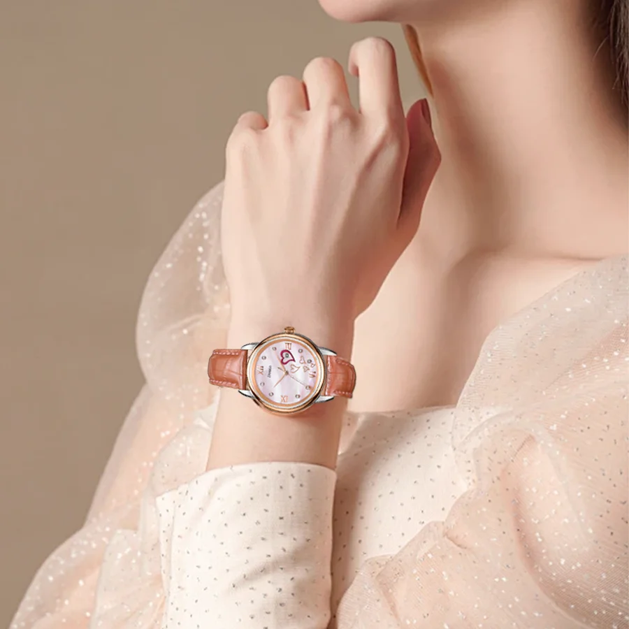 Часы женские Кварцевые водонепроницаемые с японским механизмом и сапфировым стеклом