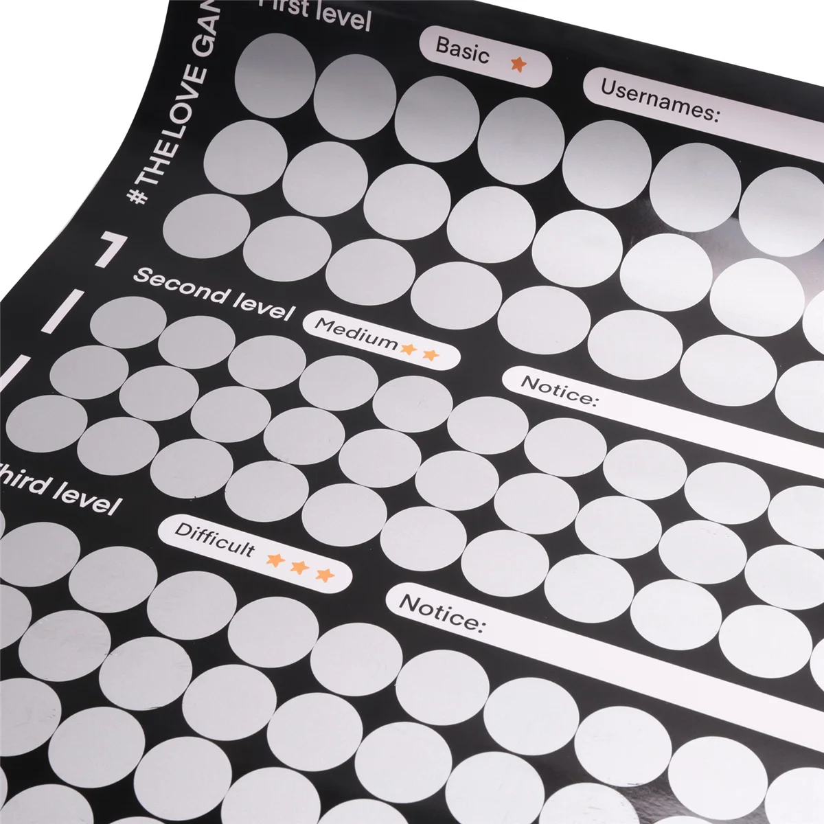 Game Scratch Off Poster Game for Couples Valentine's Day Gifts Wall Poster for Her and for Her