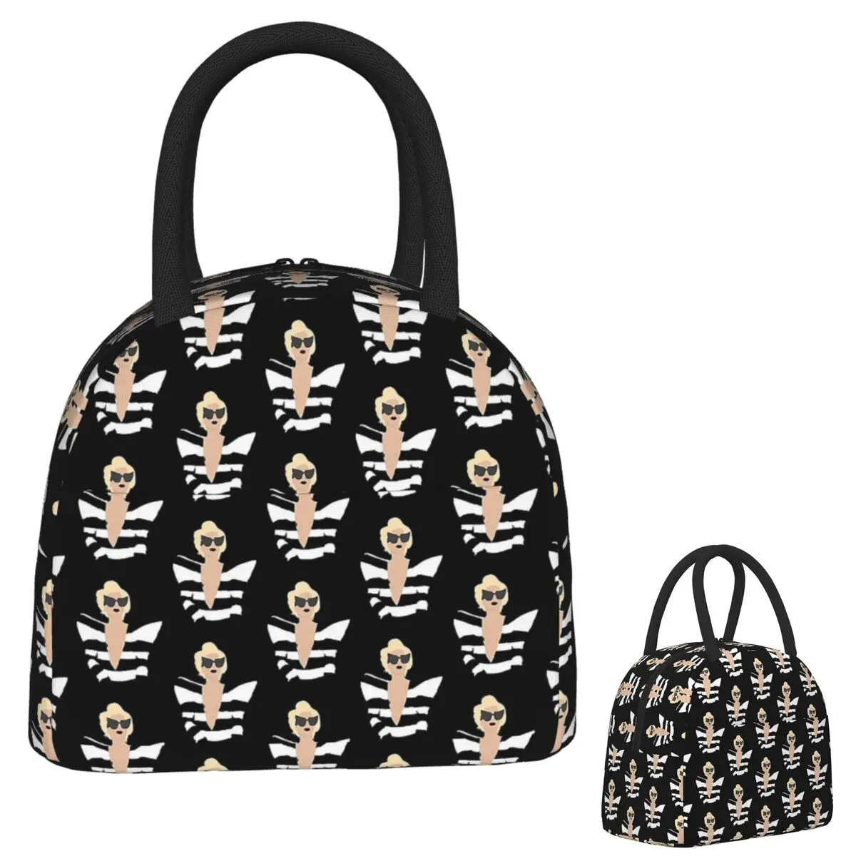 

Lady Gaga Telephone Lunch Bags Insulated Bento Box Portable Lunch Tote Resuable Picnic Bags Thermal Bag for Woman Kids Work