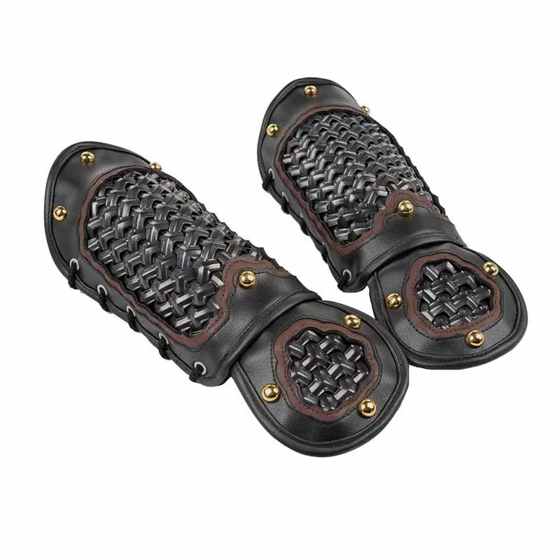 

2 Pack Unisex Salmon-scale Bashful Armor Guards Vintage Hanfu Armor Bracers Stainless Steel Arm Guard Armor Wristbands