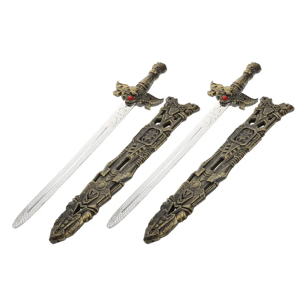 

Набор из 2 пластиковых мечей для детей: для косплея, ролевых игр, праздников и веселых мероприятий