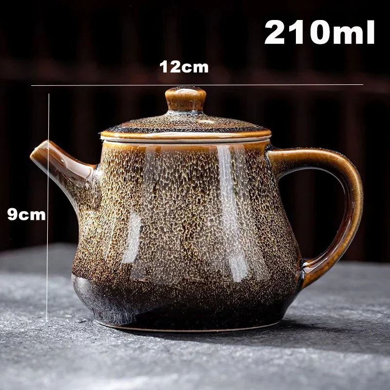 Exquisite Starry Glaze Ceramic Pu\'er Teapot Heated Kettle Tea Set Oriental China Teapot Clay Samovar Teapots Gaiwan Pot Puer