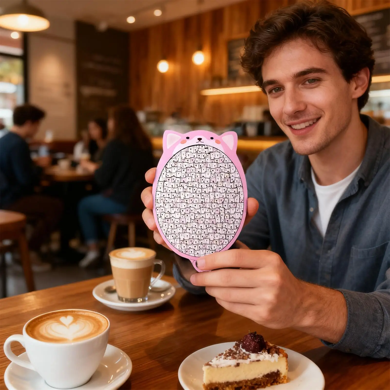 Puzzle Jigsaw Anjing Mainan Edukasi Lucu Puzzle Jigsaw Hewan Dewasa Kayu untuk Anak-anak Pecinta Hewan Teman Keluarga Perempuan