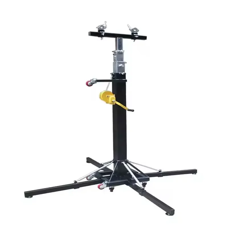 Wholesale 6m Heavy Duty LED Screen Truss Lift Tower with Winch 250kg Load Capacity for Stage Light Line Array Speaker Crank