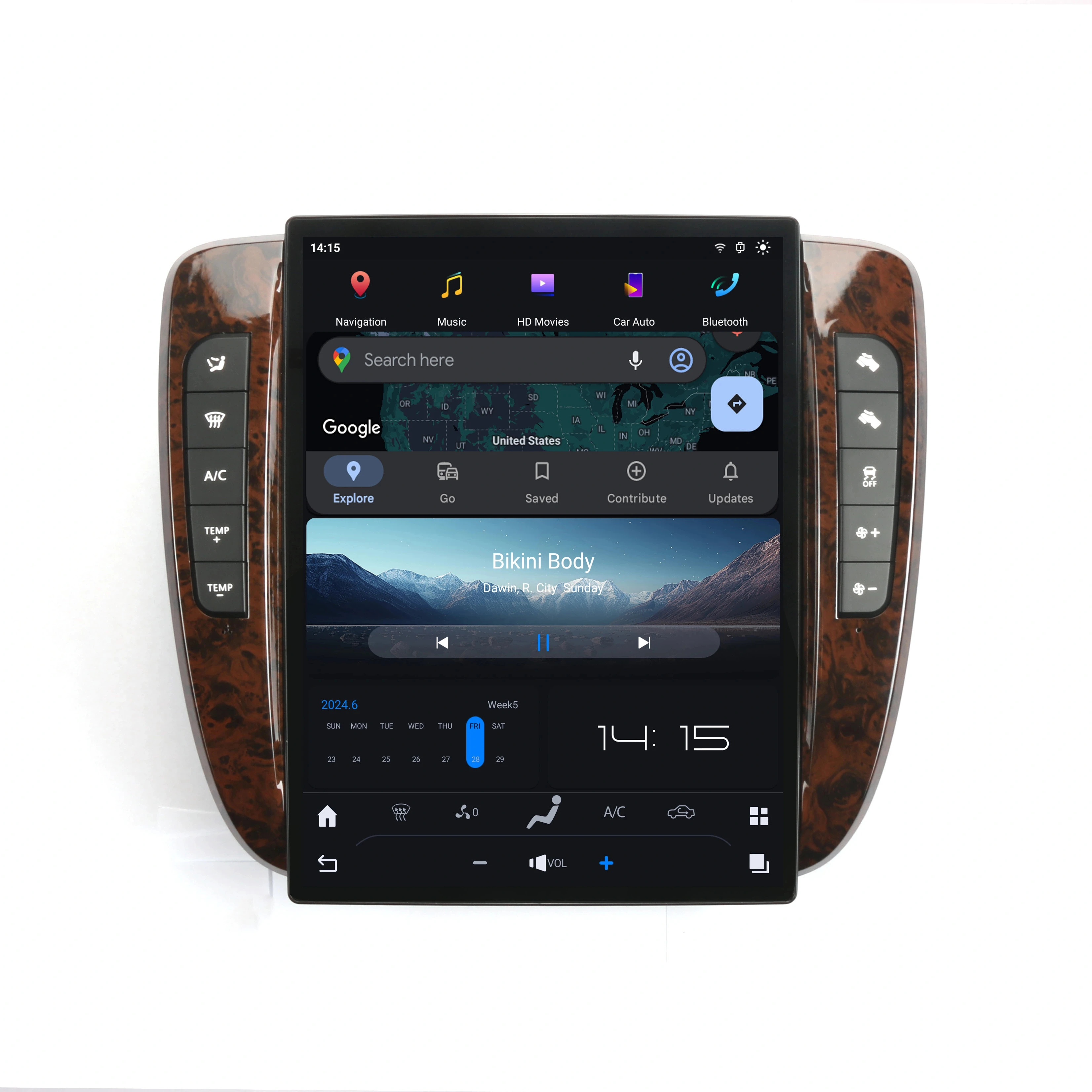 

14.4-InchCarplay For Chevrolet GMC/Yukon/Chevrolet/Tahoe Global Positioning System Navigation Screen Android Radio 2007-2013