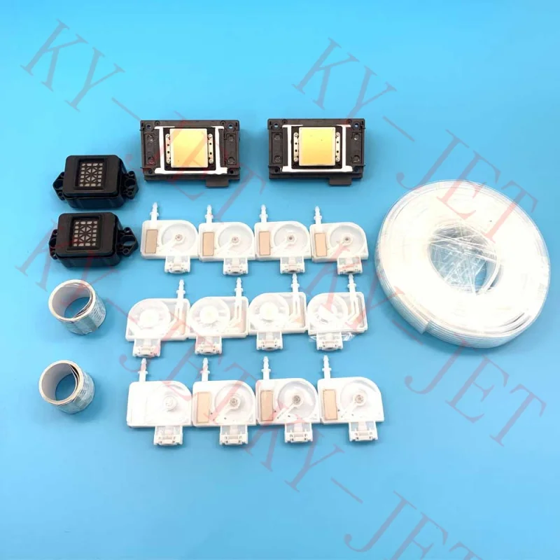 2pcs XP600 Print head for DTF A3 printer 6 colors CYMK+W