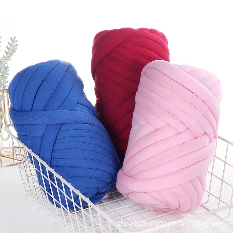 Super Soft Yarn Giant Wool Velvet Thick Knitting Woven Extreme Bulky for Arm Knitting DIY Handmade Blankets Machine Washable