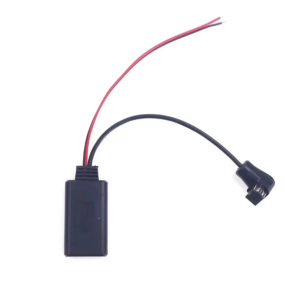 1Pcs 12Pin Bluetooth Audio Receiver Adapter 3.5mm Audio Jack 95cm Cable Car Bluetooth Receiver Black ABS Plastic