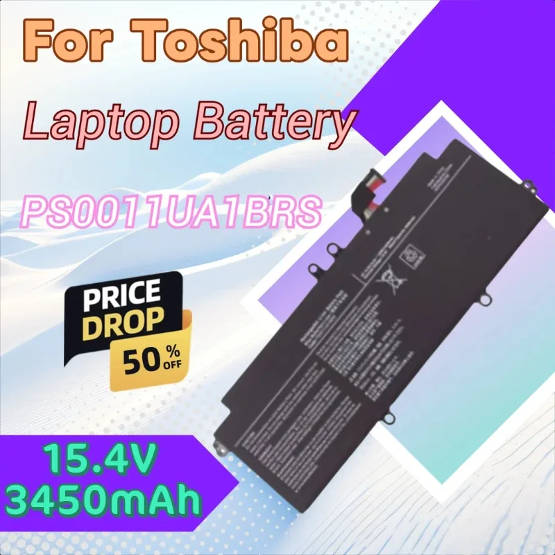 

New 15.4V 3450mAh Laptop Battery PS0011UA1BRS for Toshiba Dynabook Portege X30L-J PCR10L-13L011 PCR10T-04N00X PCR10A-009003