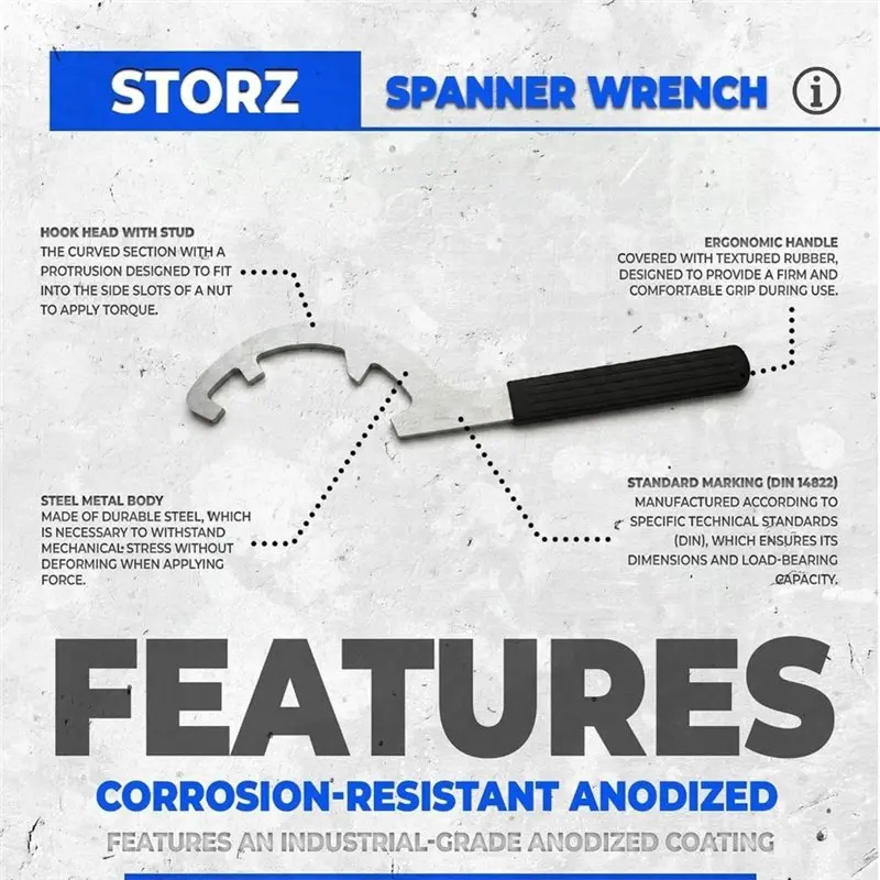 SOFT-For Storz Clutch Key Robust Connection For Storz Coupling Quick Release Wrench