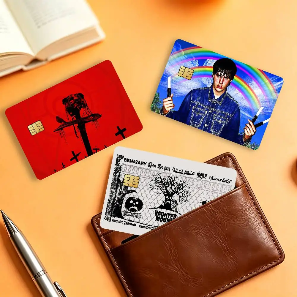 Rapper S-Sematary HUNDRED ACRE WRIST Waterproof Card Stickers For Credit Cards Debit Cards And Transit Cards 4pcs