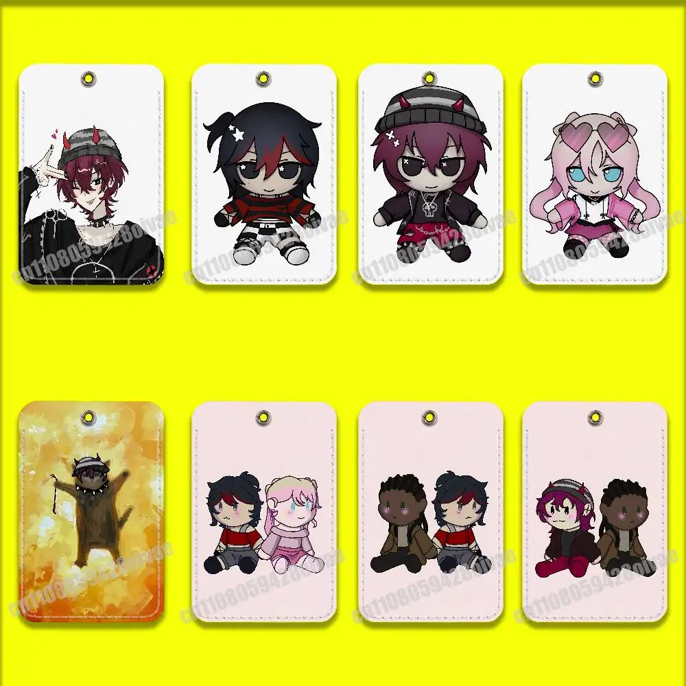 

Misaki Angel Ronin K-Killer C-Chat Card Holder Cover For ID Clips Credit Bank Campus Sleeves Storage Bag PU Leather Keychain