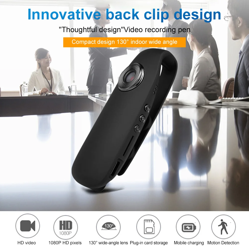 Mini Camera 1080P Full HD Police Camera Digital Video Recorder Dashcam Body Cam H.264 Camcorder Wide Angle Small Camera