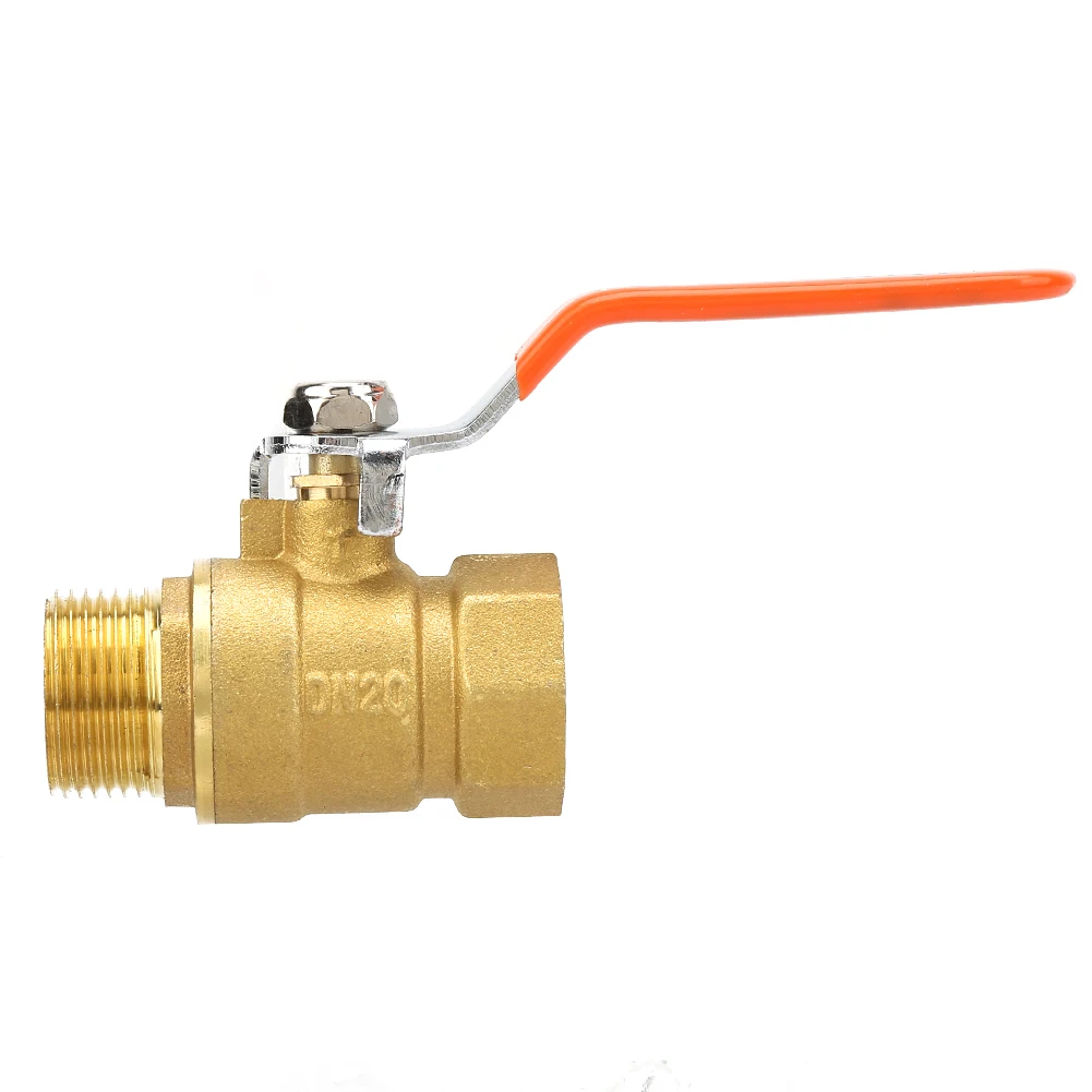 DN20 Ball Valve Brass Ball Valve Shut off Valve Brass Pipe Ball Valve Male and Female Thread 3/4" DN20 Pipe Ball Valve