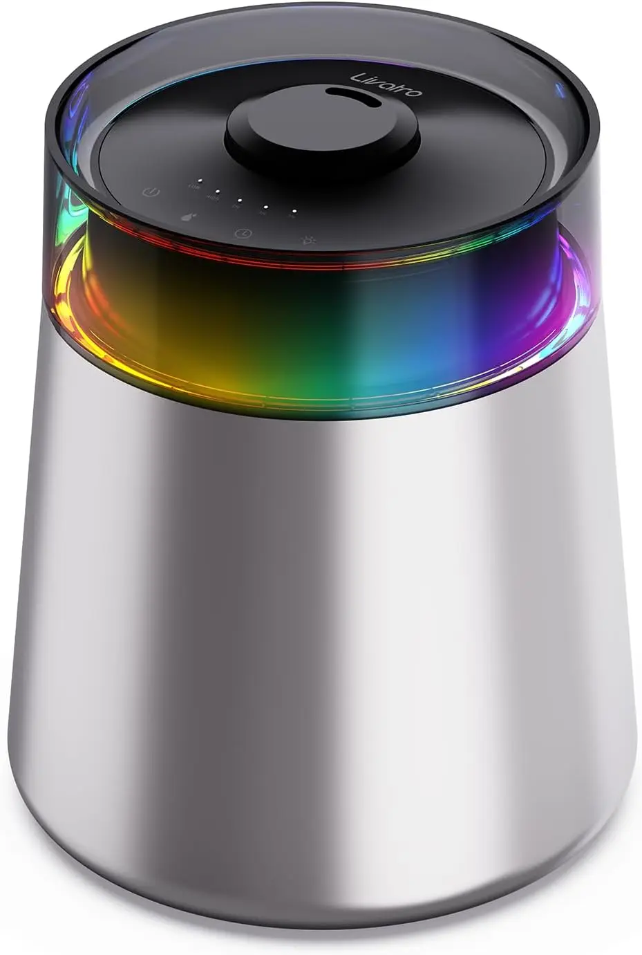 

Ультразвуковой увлажнитель воздуха из нержавеющей стали на 7 л, с верхней заливкой, ультратихий (24 дБ), 3 уровня распыления для больших помещений