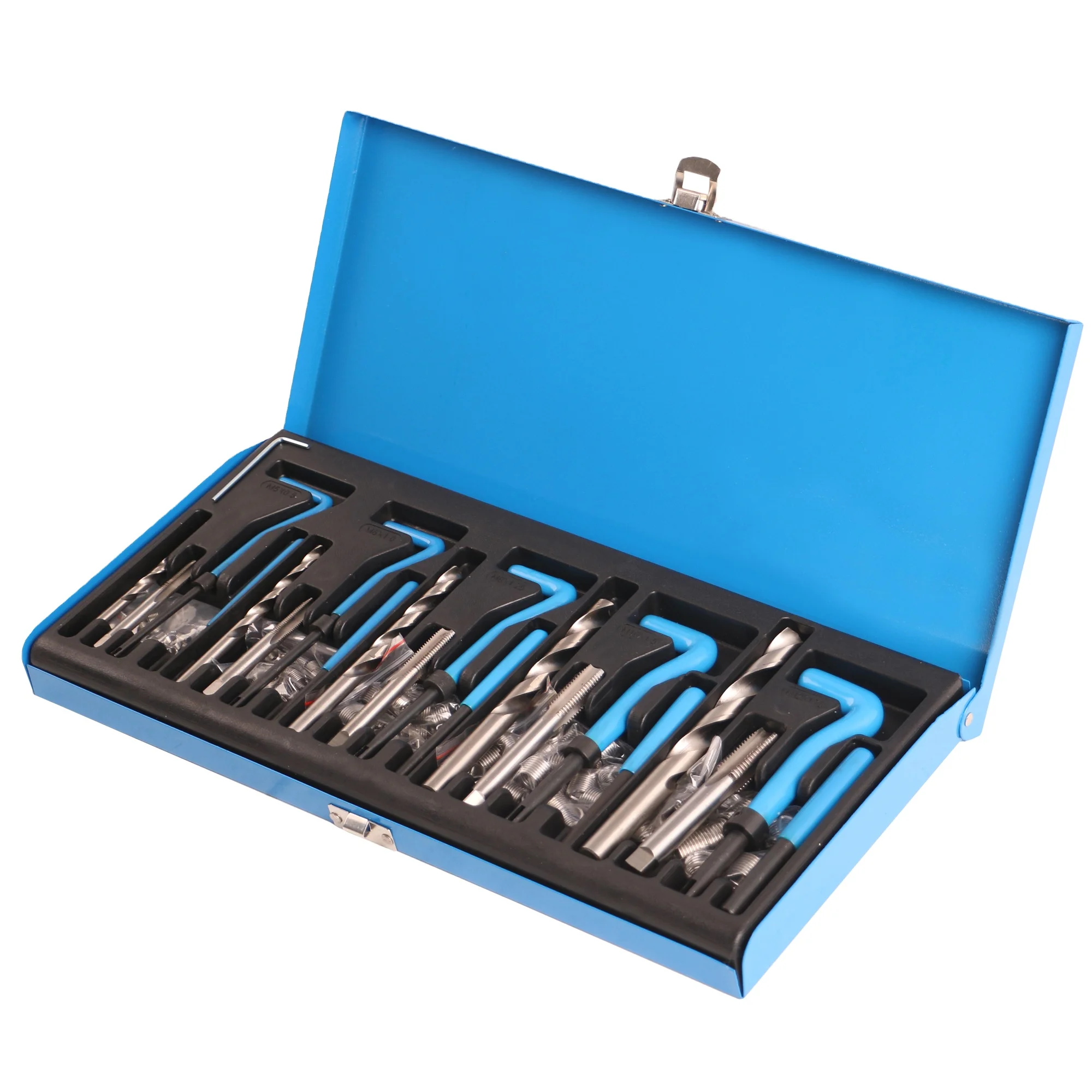 

Лидер продаж, 131 шт., комплект для ремонта резьбы M5 M12, восстанавливающий поврежденный комплект для ремонта автомобиля EC1804