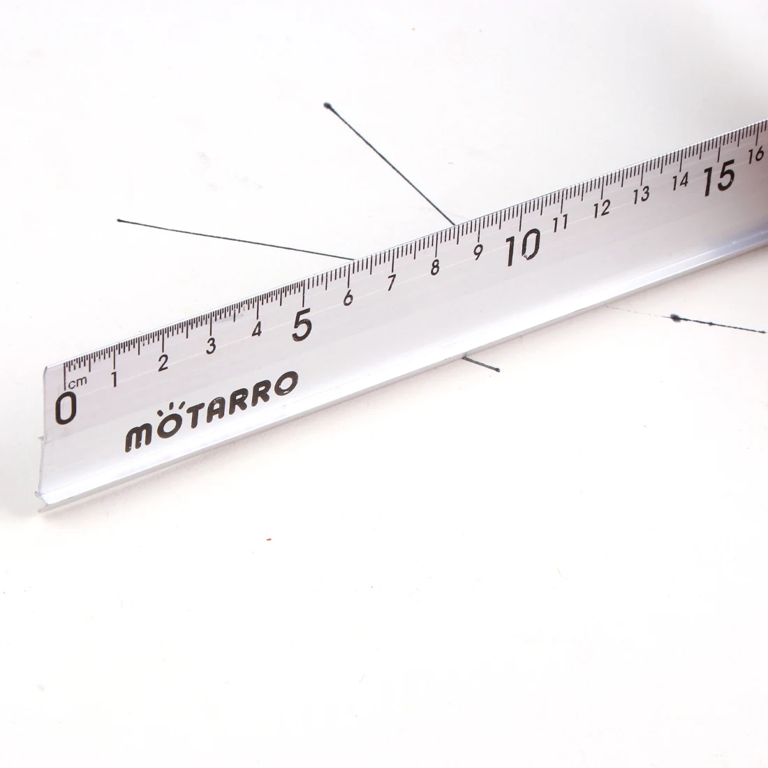 MOTARRO 1Pcs 20cm Straight Scale Ruler Aluminum Alloy Ruler Anti Slip Laser Calibration Ruler Woodworking Drawing Tool Office