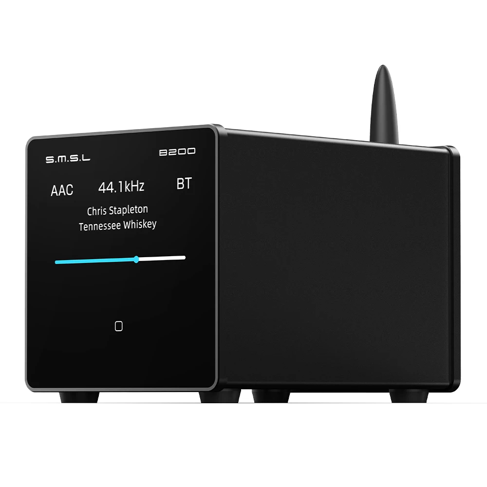 SMSL B200 가전 블루투스 오디오 리시버, DAC 프리 앰프 CS43131 LDAC, 액티브 스피커용 광 동축 USB