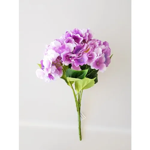 AdresiYapayÇiçek Artificial Flower 5 Branch Lux Hydrangea Harness Lilac