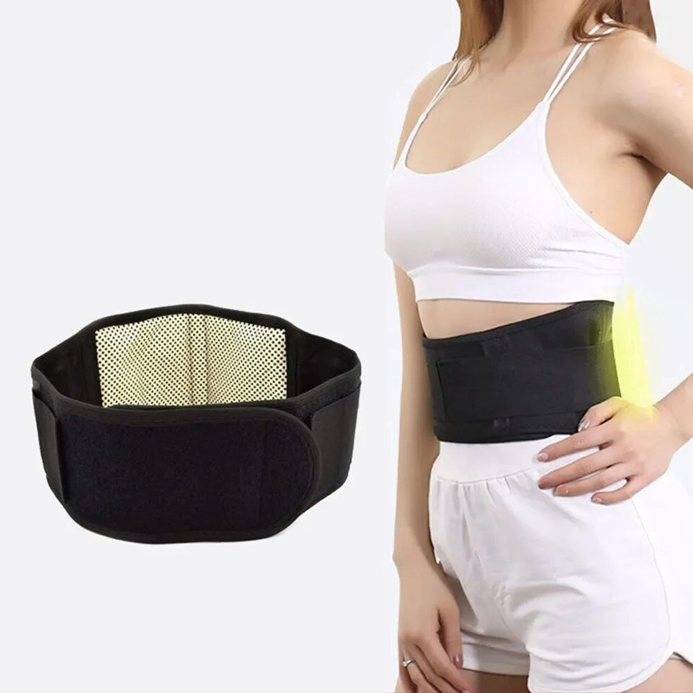 1pc Adjustable Self-heating Magnetic Therapy Back And Waist Support Belt, Waist Massage Belt Sports Support Belt, Body Care Belt