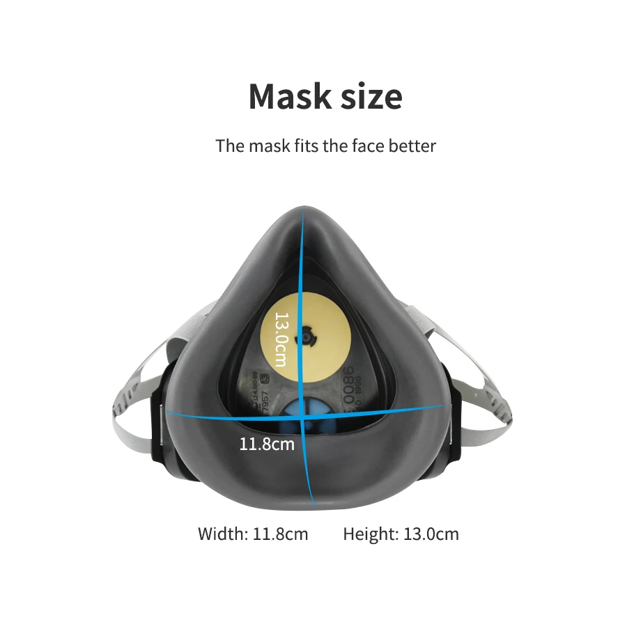 3M 3200 Dust Painting Respirator Half Face Gas Mask Filter 3701 Protection Industrial Anti Dust Spraying Anti Particles Filters