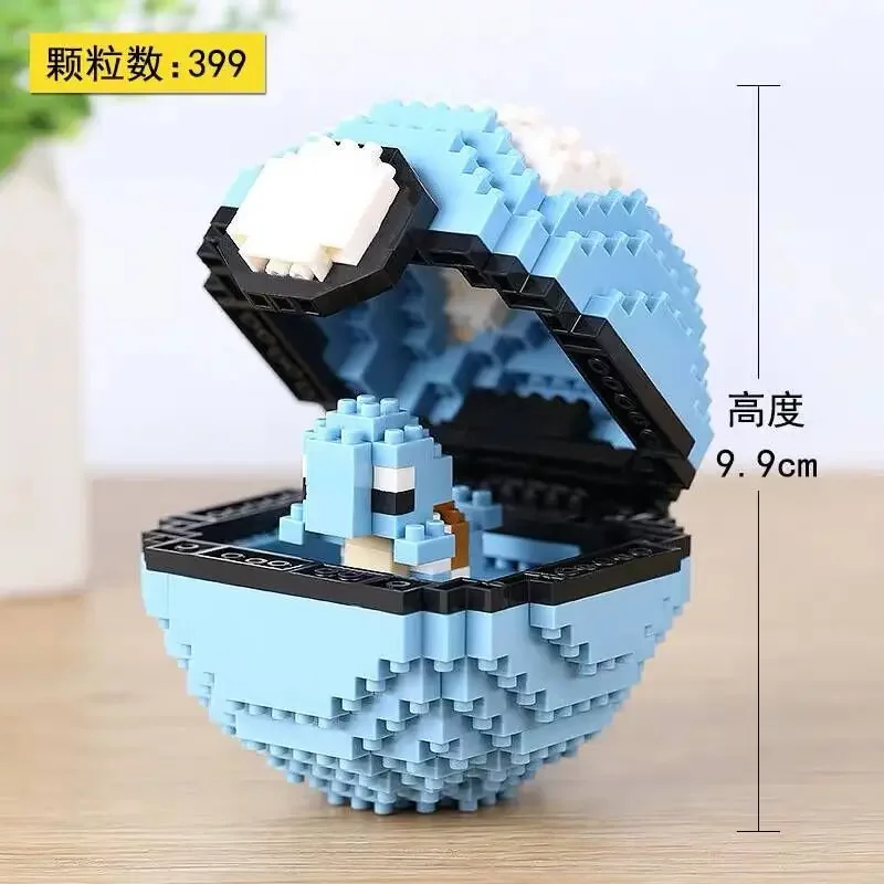 Pokemon Ball Micro importer décennie ks, Mini Brick Figures, Pikachu, Eevee, Charmander, Psyresines, Magikarp, Lapras, DIY Toys for Kids