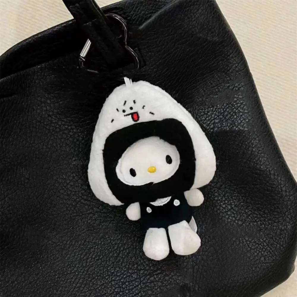 Sanrio Rice Ball Hello Kitty Stuffed Doll Keychain Cute Cartoon Kitty Cat Detachable Rice Ball Modeling Pendant Keychains Gifts
