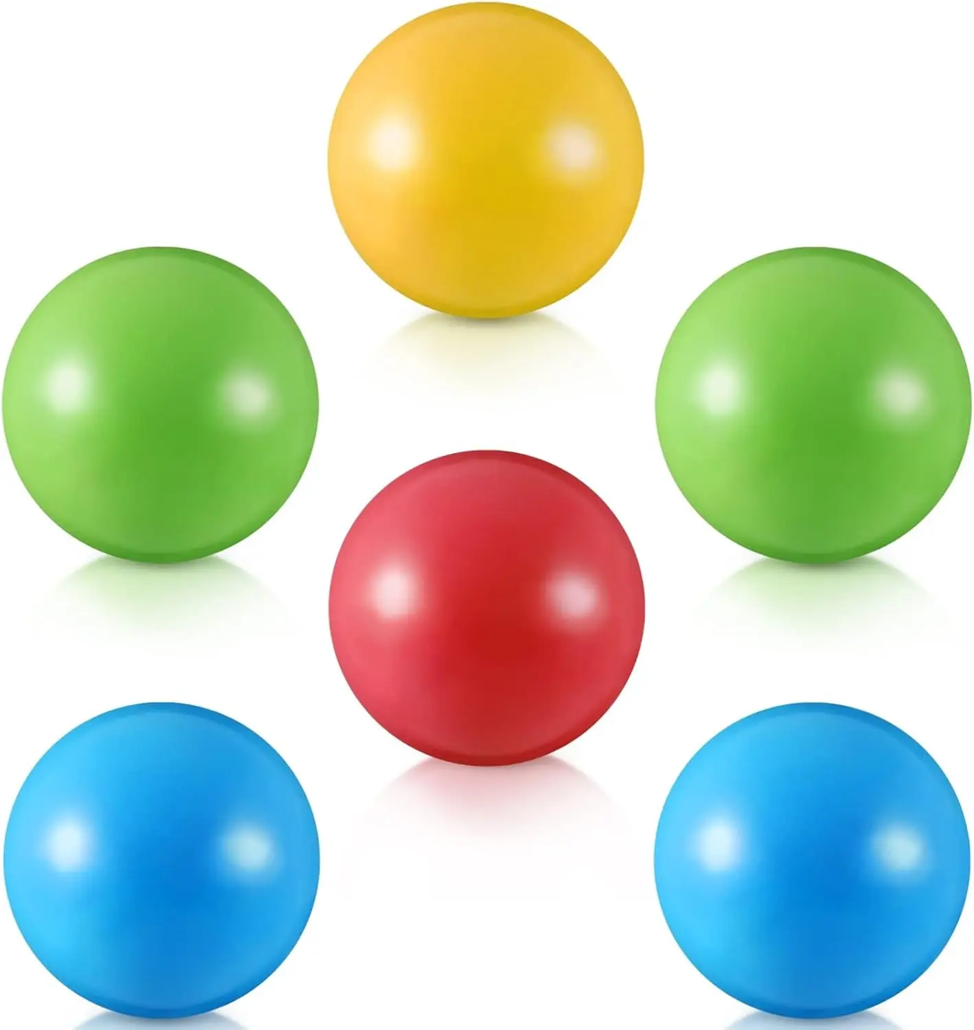 Boules de remplacement en plastique multicolores, 6 pièces, petites boules de jouet Popper pour Bulldozer, 1.75 pouces, souples, anti-écrasement, remplies d'air, Ocean Pi